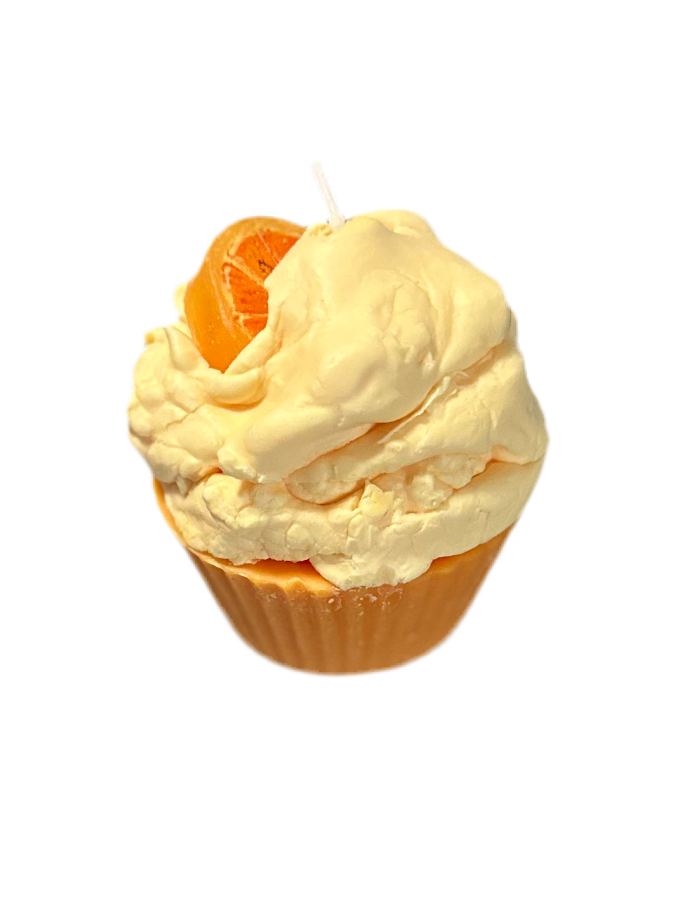 Orange Creamsicle Cupcake Candle